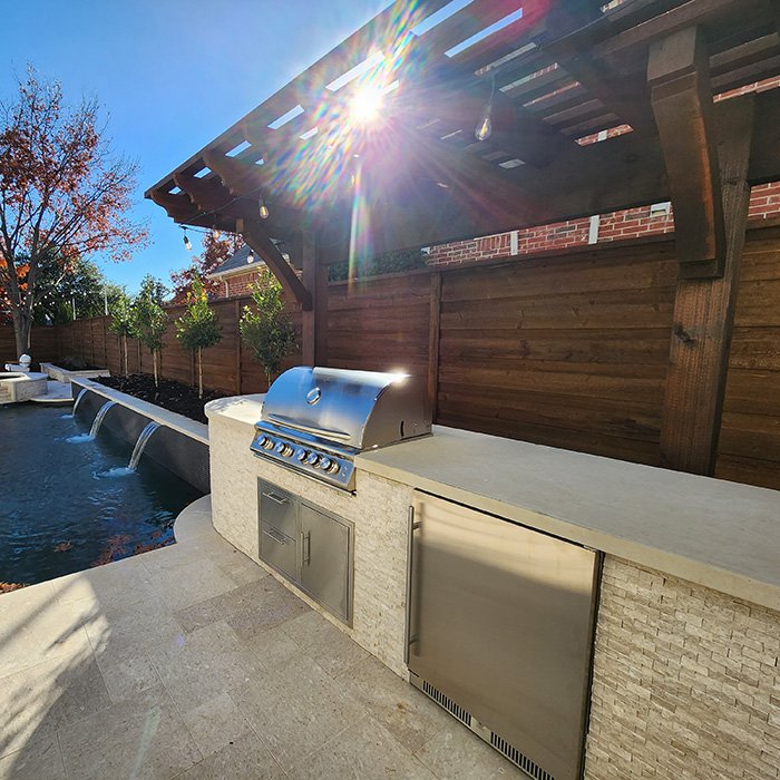 modular outdoor kitchen