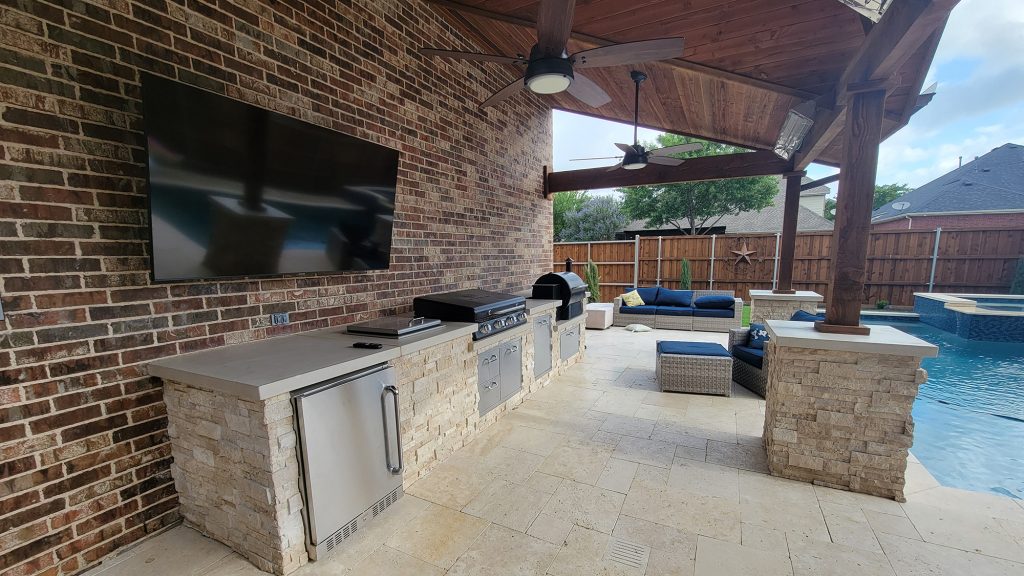 outdoor kitchen lounge plano texas
