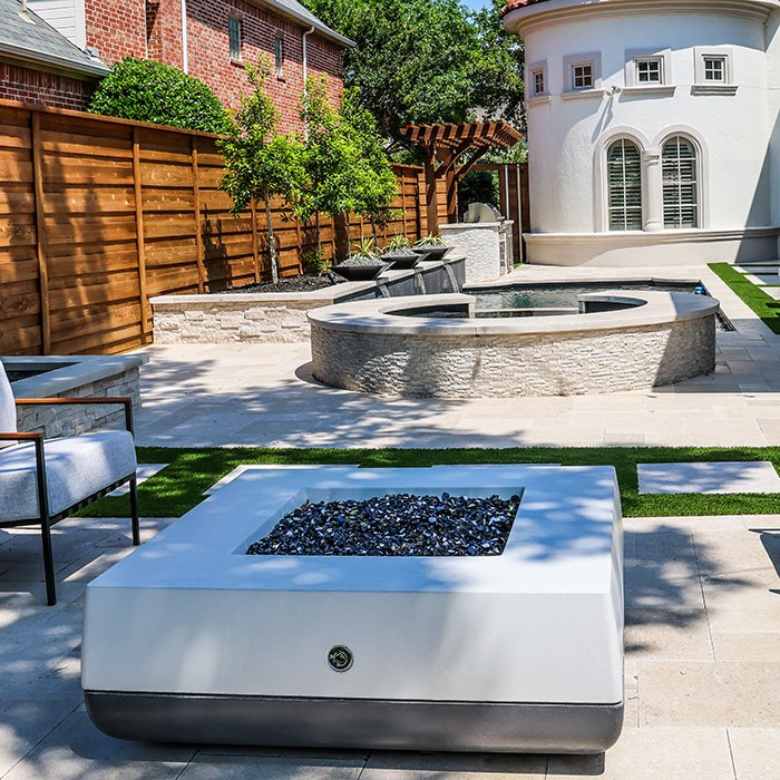 custom outdoor fireplace mckinney tx