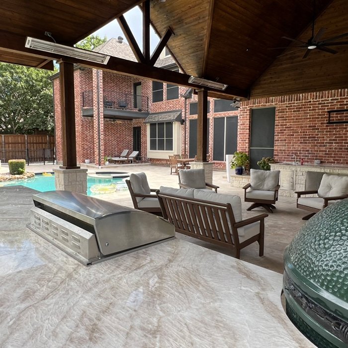 hardscaping outdoor kitchen frisco tx