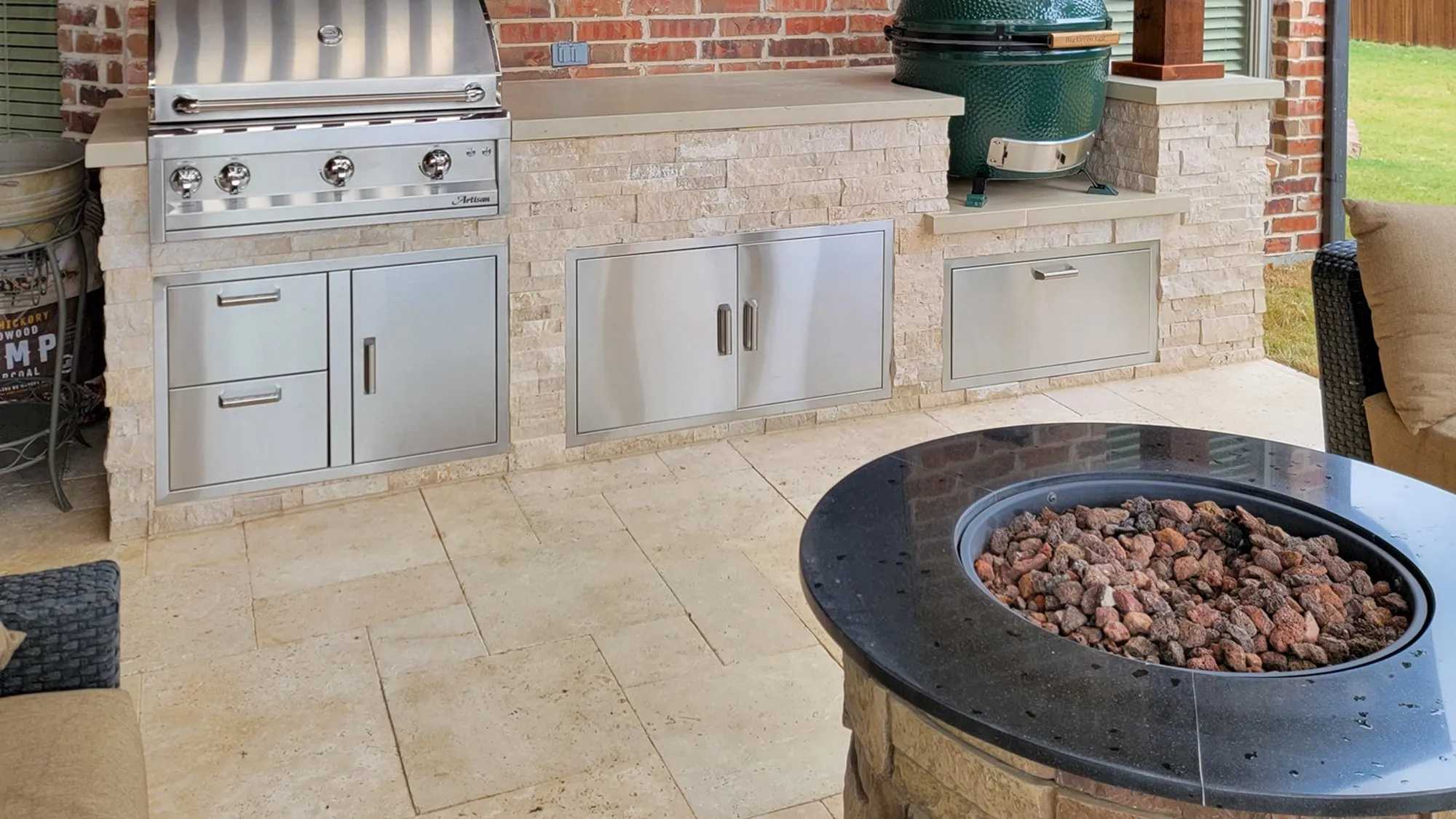 outdoor fireplace frisco texas