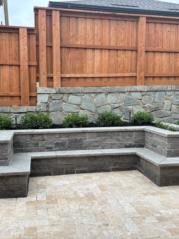 retaining wall landscaping frisco